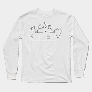 Kiev Minimal Skyline Long Sleeve T-Shirt